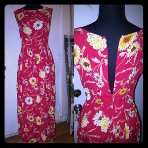 90s sunflower dress set with jacket